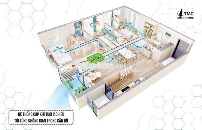 Căn hộ cao cấp 2 PN-70m2 - 6,65 tỷ Dự án TMC Smart Home Tây Hồ Tây