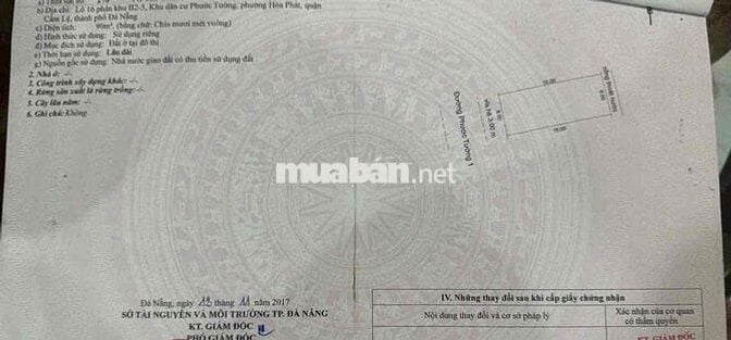 Mặt tiền đường Phước Tường 1 vị trí đẹp ngang 6m diẹn tích 120m