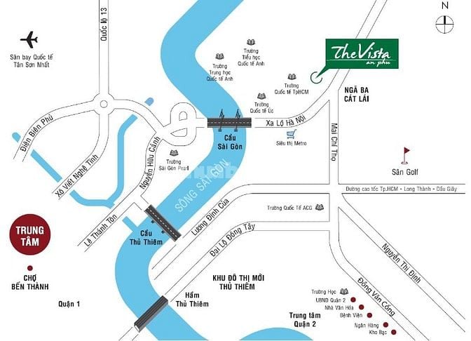 Bán hoặc cho thuê Căn hộ tại The Vista An Phú 2PN diện tích 108m2