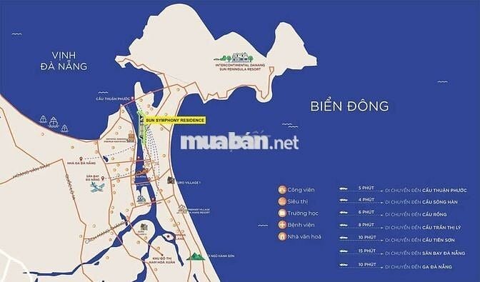 Cần bán Townhouse 5 tầng mặt tiền Trần Hưng Đạo Sun Symphony Đà Nẵng