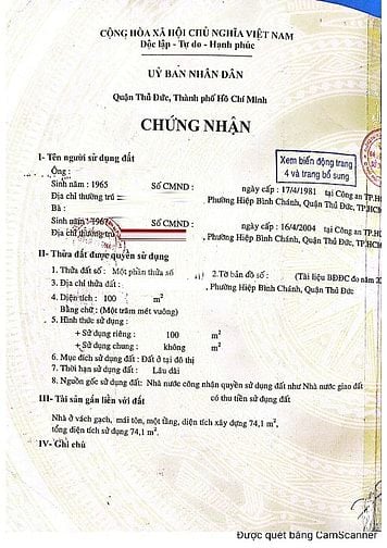 Bán nhà chưa qua đầu tư ngay đường 50, Hiệp Bình Chánh. DT 100m2 MT 5m