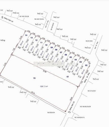 ĐẤT VƯỜN LÀI, QUẬN 12. DT 50m2 (4m x 12,5m).