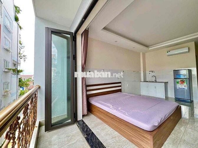 STUDIO BAN CÔNG GẦN VLU CƠ SỞ 1,2. 5 PHÚT QUA GV,PN,TĐ, Ở ĐC 2-3 BẠN