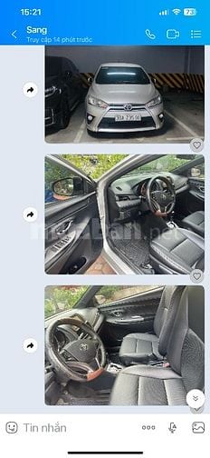 Bán xe Yariss ít sử dụng, còn nguyên bản, mới thay 4 lốp, bọc lại ghế 