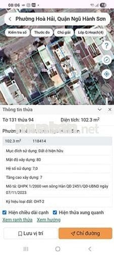 Bán lô đất đường ĐÔNG HẢI 5 biển đông hải