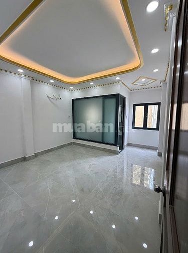 NHÀ MỚI 100% (4X17) 3 LẦU CÓ THANG MÁY MT ĐƯỜNG 10M BÌNH PHÚ Q.6