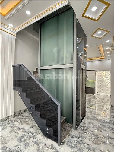 NHÀ MỚI 100% (4X17) 3 LẦU CÓ THANG MÁY MT ĐƯỜNG 10M BÌNH PHÚ Q.6