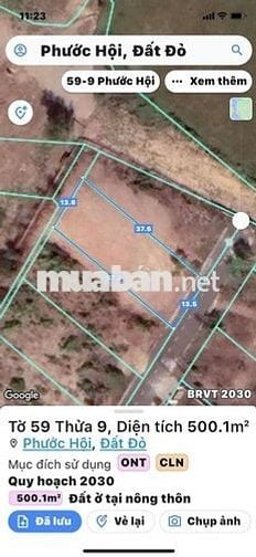 Sát Tỉnh lộ 44B- Phước Hội - Đất Đỏ- BRVT ( nay Xã Phước Hải-HCM)