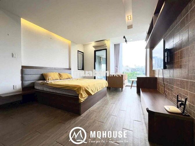 🌹CHO THUÊ CĂN HỘ 1PN FULL_NỘI THẤT BANCOL CÓ THANG MÁY GIÁP QUẬN 1,3