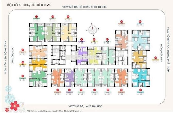 Căn hộ 58m2 - 2PN+2WC - Dĩ An, Bình Dương