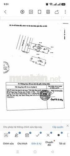Bán nhà mặt tiền Phú Tân thủ Dầu một Bình Dương