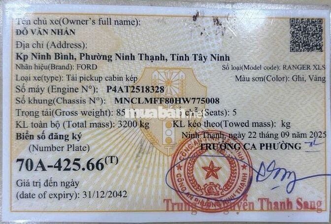 RANGER XLS SX 2017 TỰ ĐỘNG 1 CẦU BẢO HÀNH 1 NĂM