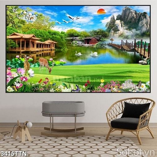 Tranh 3d - tranh gạch 3d - gạch tranh 3d - CXC5