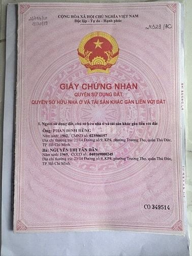Bán nhà Đường Số 9, P.Trường Thọ, Thủ Đức, ngang 3,4x27m, trệt, 2 lầu