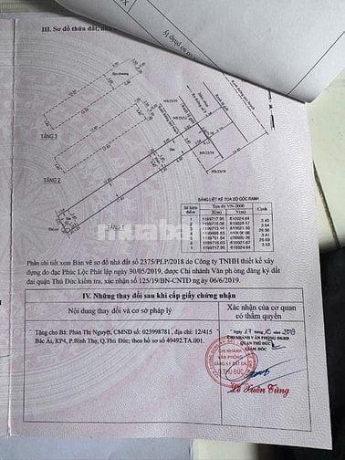 Bán nhà Đường Số 9, P.Trường Thọ, Thủ Đức, ngang 3,4x27m, trệt, 2 lầu