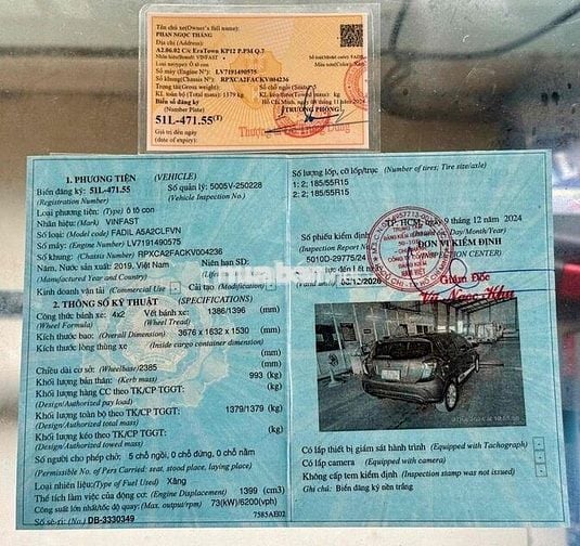 VINFAST FADIL 1.4L 2019 FuLL Option XE ĐẸP ZIN 99%