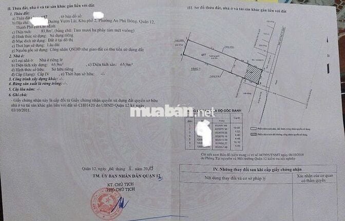 Bán nhà cấp 4 hẻm thông sơn ca