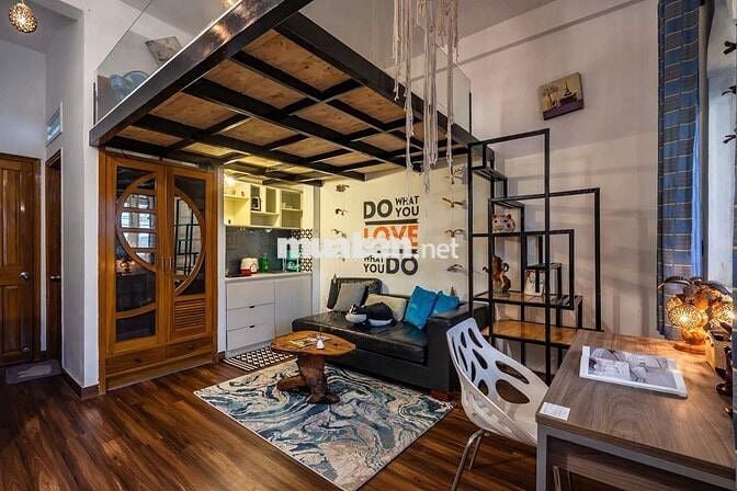 Duplex ban công thiết kế sang trọng full nội thất công viên Lê Văn Tám