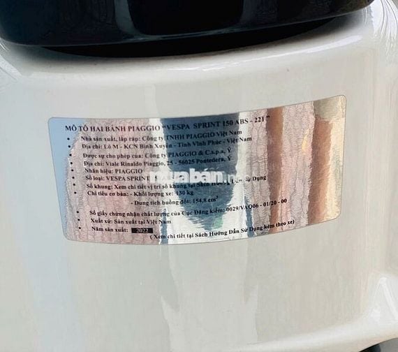 VESPA SPRINT 150cc  PHANH ABS ĐÈN FULL LED