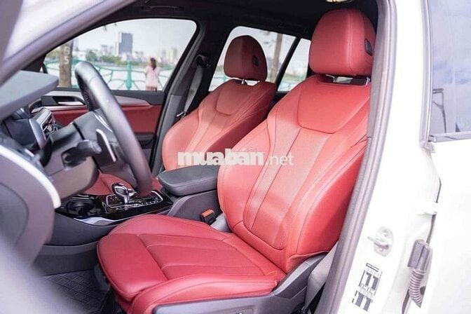 Bán BMW x3 msport màu trắng nội thất đỏ sx 2024