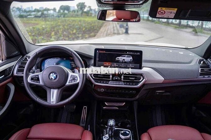 Bán BMW x3 msport màu trắng nội thất đỏ sx 2024
