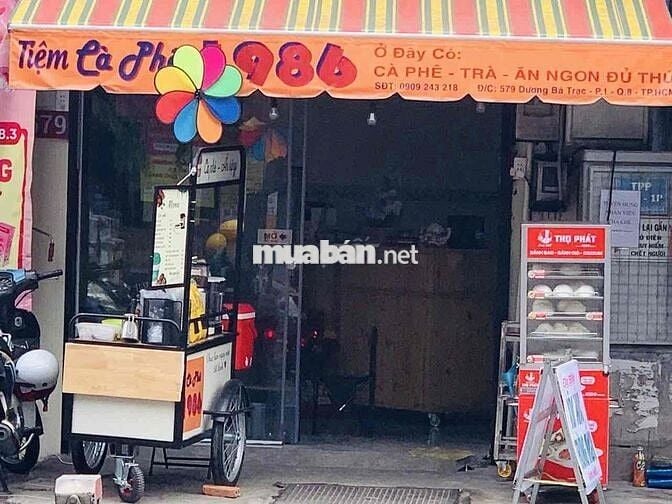 Sang quán đang  bán cơm và cà phê có lầu gồm 2 phòng