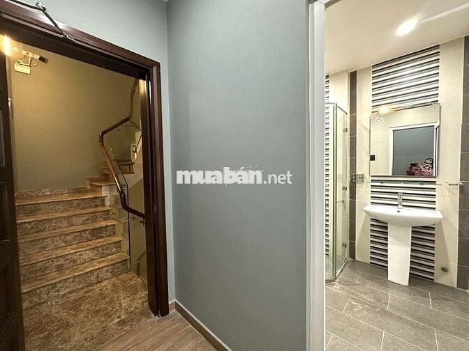 Nhà mới siêu sang Phan Đăng Lưu 4x21 Trệt, lửng 4 lầu trống suốt