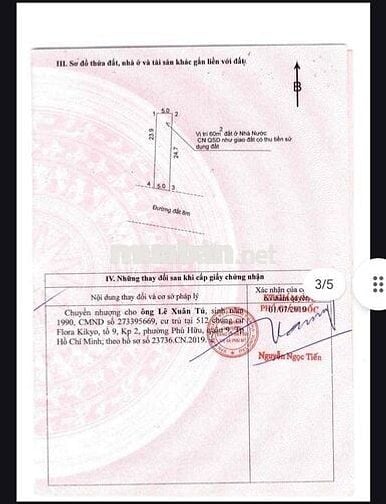 kẹt tiền bán gấp lô đất quy hoạch ra mặt tiền đường T, p mỹ xuân