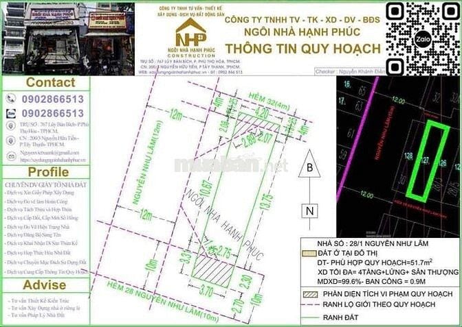 Nhà 2 tầng đẹp vị trí đẹp (4m x 17m) Phú Thọ Hoà