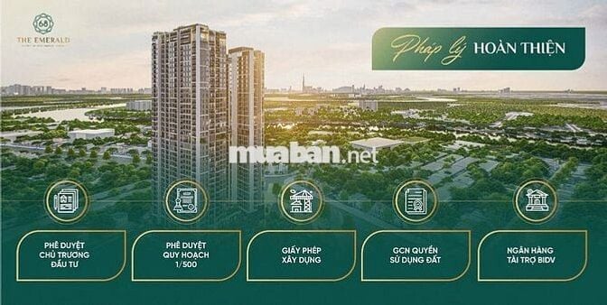 Bán căn hộ The Emerald 68,thanh toán 20%, giá 2,89 tỷ trực tiếp từ CĐT