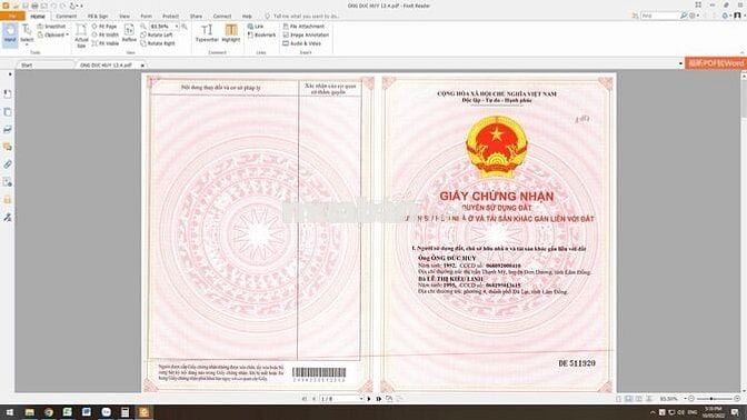 Bán đất nền Xã Ka Đô - H. Đơn Dương - Lâm Đồng ; SH 189 m2; TC 72m2;