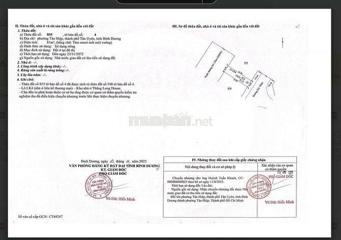 BÁN NHANH ĐẤT NỀN 81M2- FULL THỔ CƯ - SỔ HỒNG SẴN