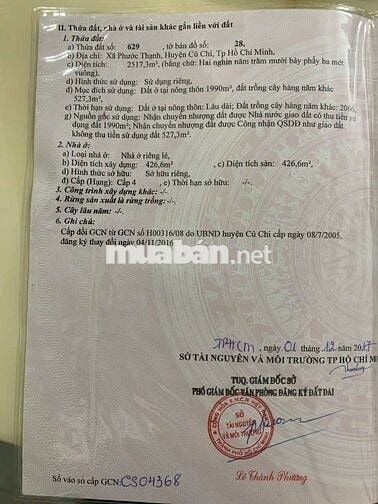 💢Bán xưởng may củ chi DT 2517m đất ở 2000m.