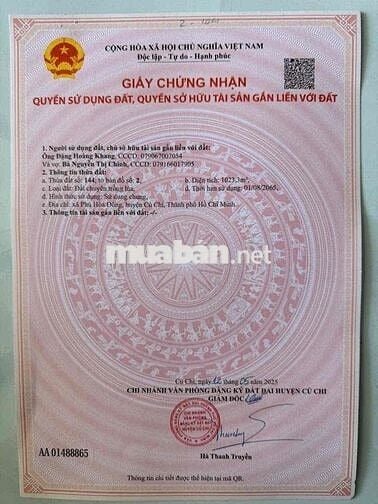 Kẹt tiền bán gấp khu đất lúa (4620m2) đường Cá lăng, xã phú hoà đông