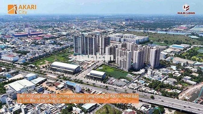CĐT NAM LONG MỞ BÁN  CĂN HỘ AKARI 2PN -56M2 Chỉ 2,9 Tỉ