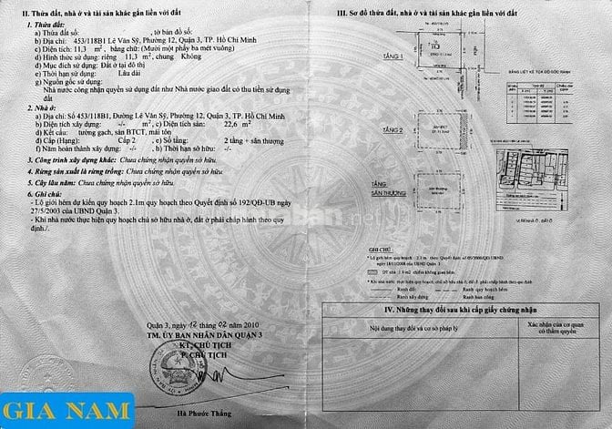 BÁN NHÀ GÓC 2 MẶT TIỀN VIEW SÔNG : 1068 TRƯỜNG SA - P. 12 
