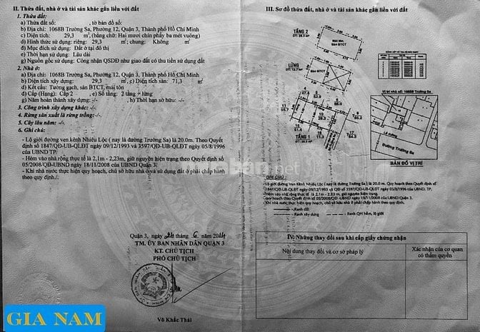 BÁN NHÀ GÓC 2 MẶT TIỀN VIEW SÔNG : 1068 TRƯỜNG SA - P. 12 