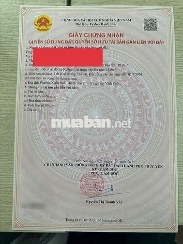 85m đất trung tâm Xuân Hòa, Phúc Yên, Vĩnh Phúc