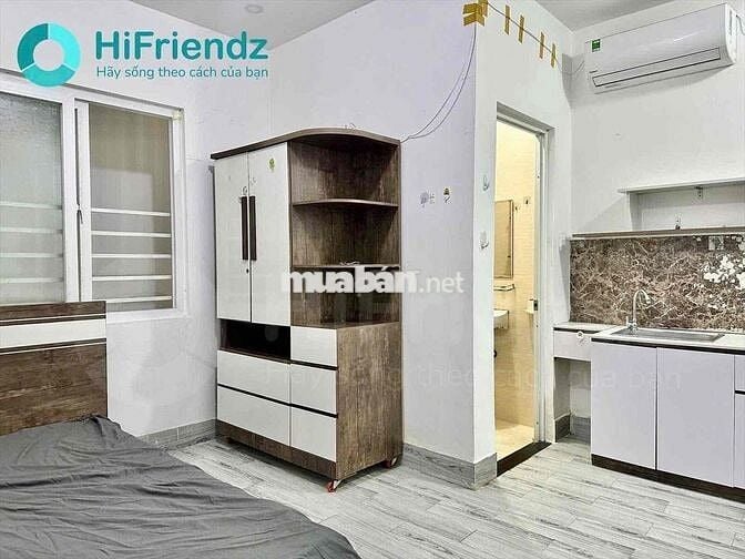 🌈 Studio Full NT - Khu Bàu Cát - cửa sổ Giếng trời