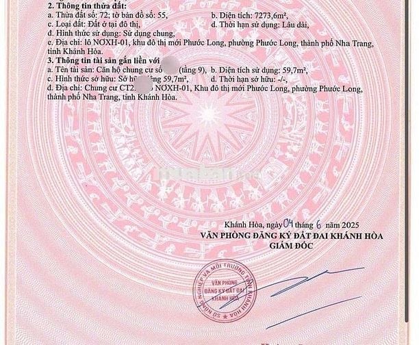 Căn hộ thương mại HUD Phước Long