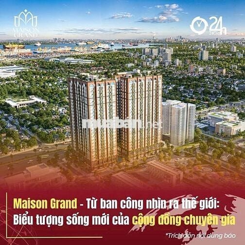 Căn hộ cao cấp MT QL51 giá chỉ 38tr/m2 cảng Cái Mép MaisonGrand Phú Mỹ