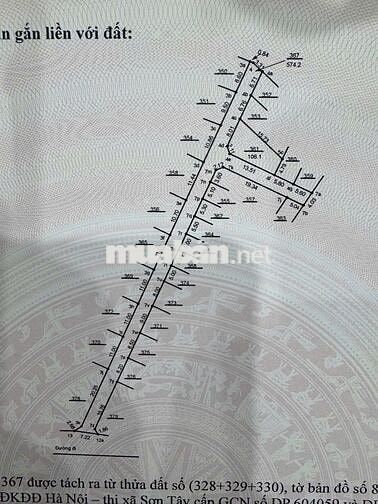 Siêu phẩm đất 2 mặt tiền Xã Cổ Đông, Sơn Tây, HN, DT 106m2 full thổ cư