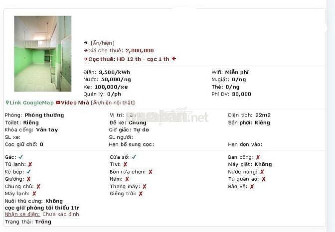 Cho thuê phòng trọ giá rẻ Phường Bình Trị Đông A, Quận Bình Tân.