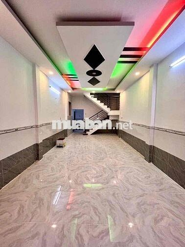 Nhà đẹp 4*13m nở hậu 6m 3PN hẻm 4m ô tô 3/ Võ Văn Vân Ấp 2 Vĩnh Lộc B