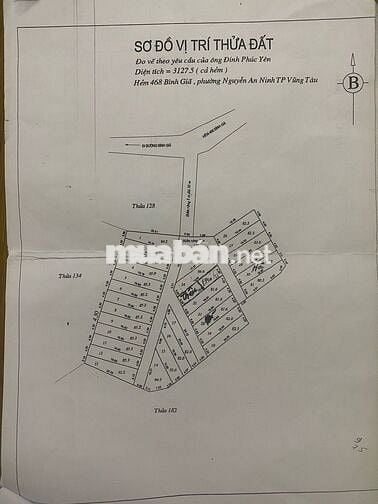 Đất hẻm oto Bình Giã, Vũng Tàu 84m2 đầy đủ nguồn gốc