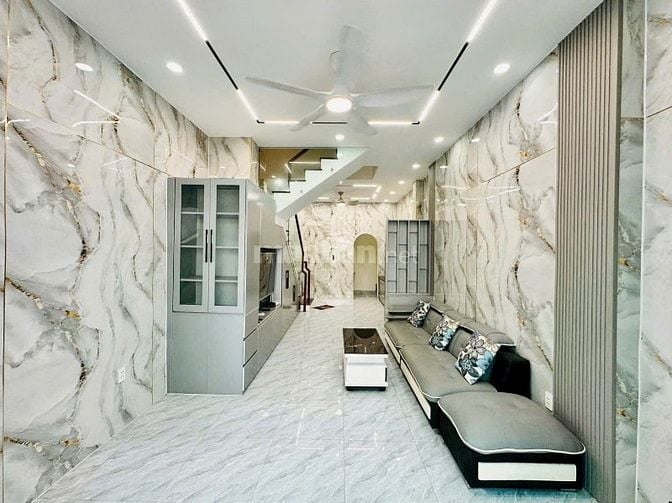 Bán nhà Hóc Môn, đúc 3 tấm, mặt tiền đường Giác Đạo