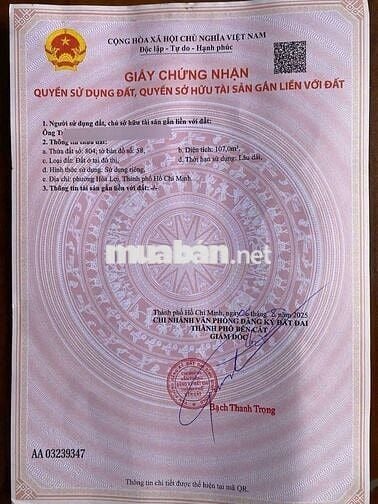 Chủ bán đất gần Chợ Bến Lớn , trường tiểu học Tân Định và Quốc lộ 13
