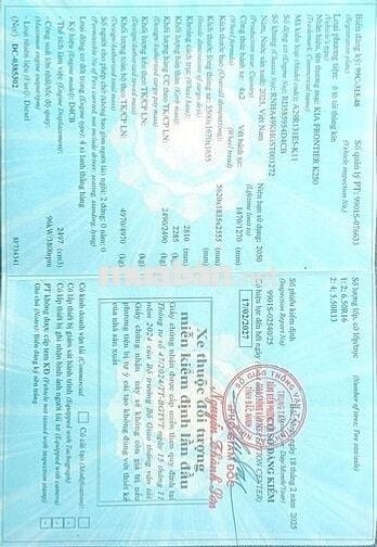 Xe K250 mới 90% chính chủ. Xe 2,5t