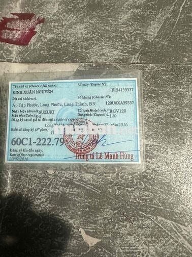 Cần bán xe RGV như hình.