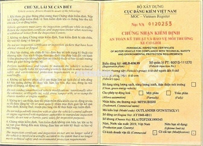 OUTLANDER 2.0 PREMIUM 2019 71000KM BẢO HÀNH 1NAM